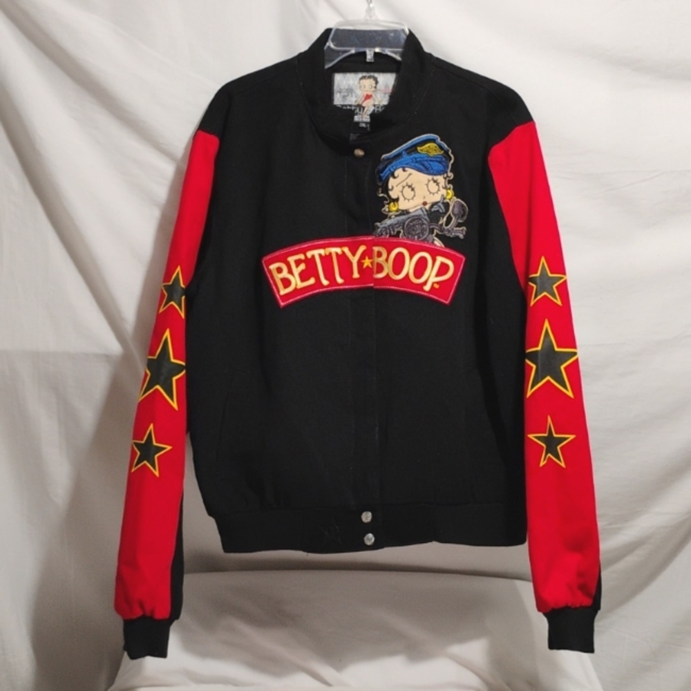 RARE! NWOT Betty Boop '13 Biker Betty Motorcycle Club Bomber Jacket